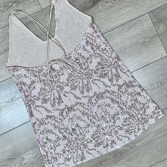 Intimately Free People Rise & Shine Embellished Sequin Mini Slip Dress - Picture 11 of 13